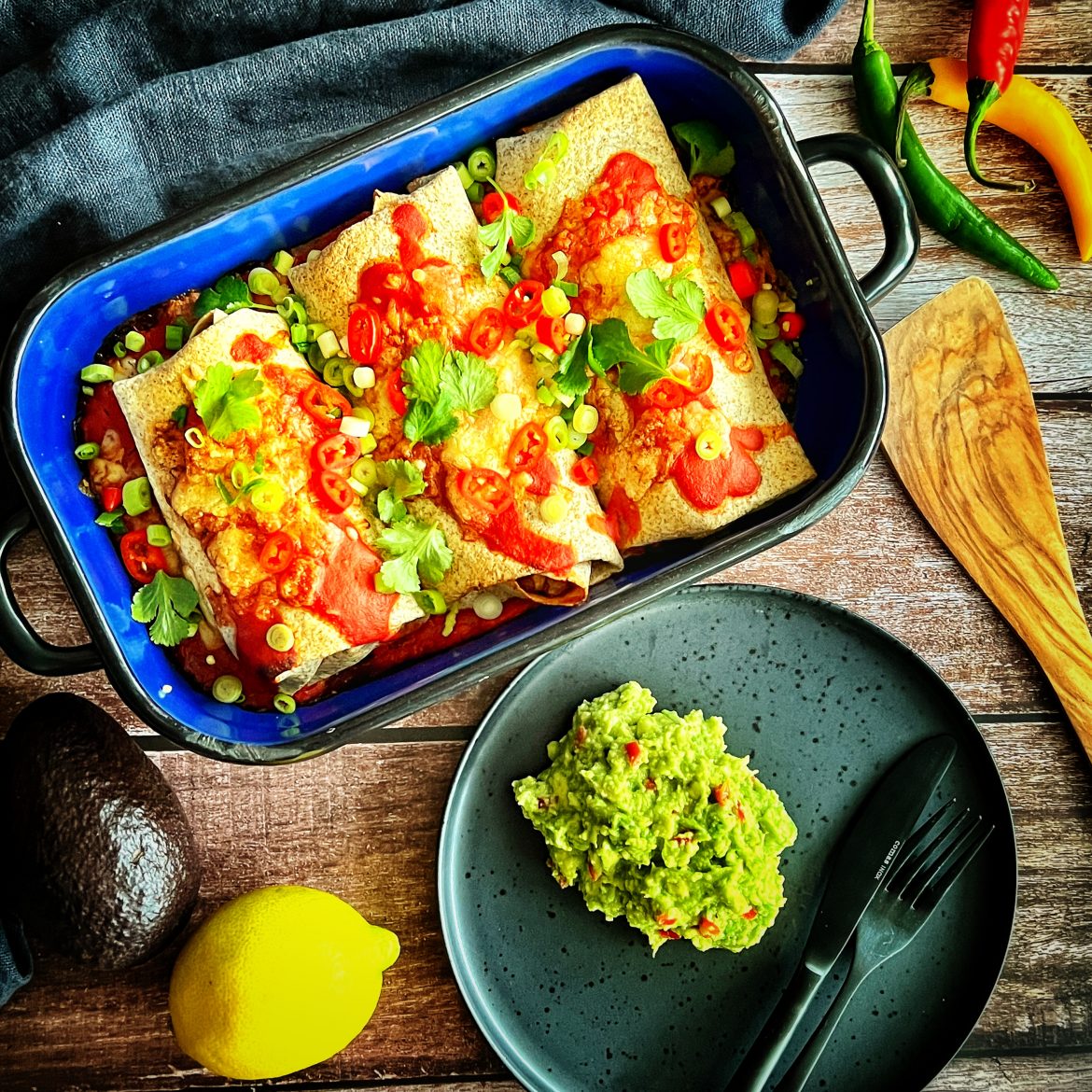 Gemüse-Enchiladas